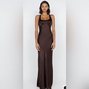 Bec & Bridge Maxina Crossover Dress in Dark Chocolate - never worn